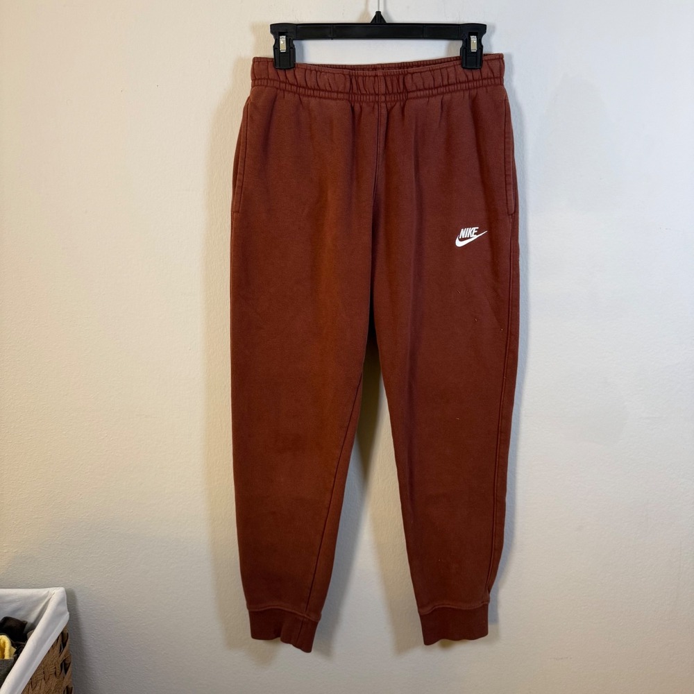 Nike Mens Club Fleece Jogger Sweatpants Rust Brown Small BV2671-891